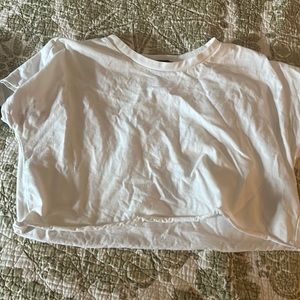 White crop top